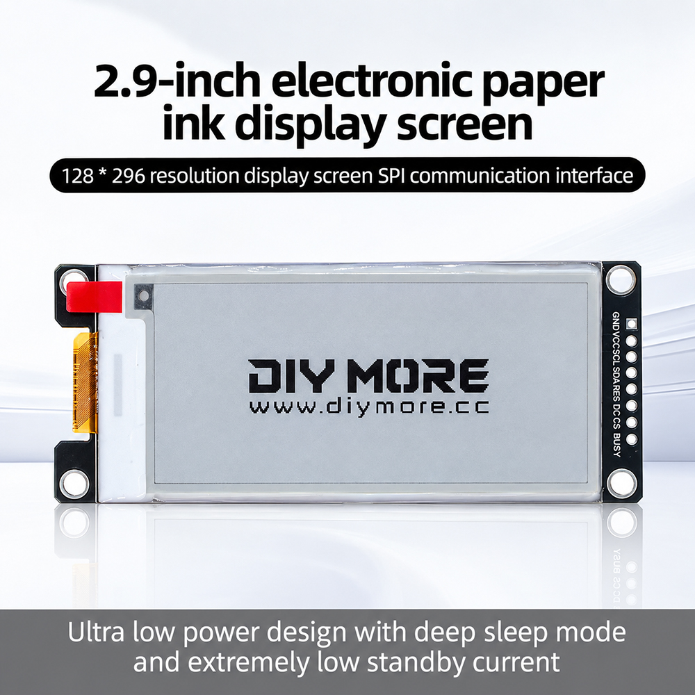 Display Epaper 2.9 - Écran E-Ink 2,9'' Noir Blanc Rouge
